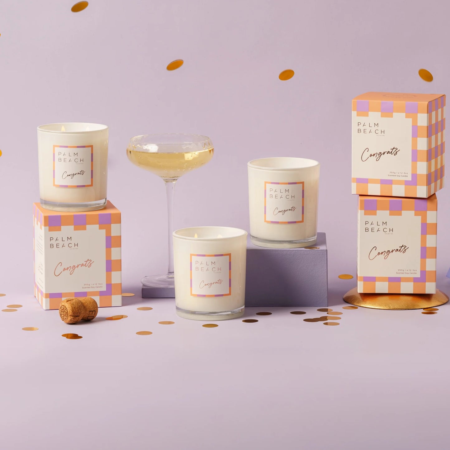 PALM BEACH CONGRATS CANDLE