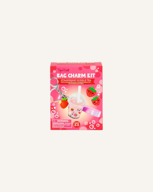 TIGERTRIBE - BAG CHARM KIT - STRAWBERRY BUBBLE TEA