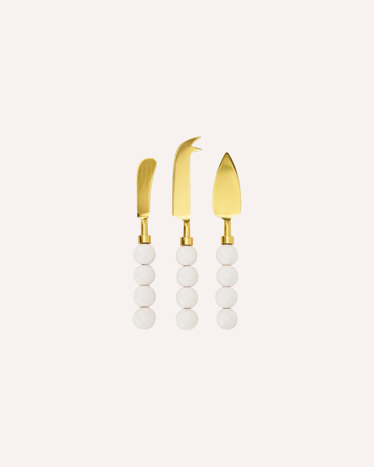 ANNABELL TRENDS - ORB 3P CHEESE KNIFE SET - WHITE