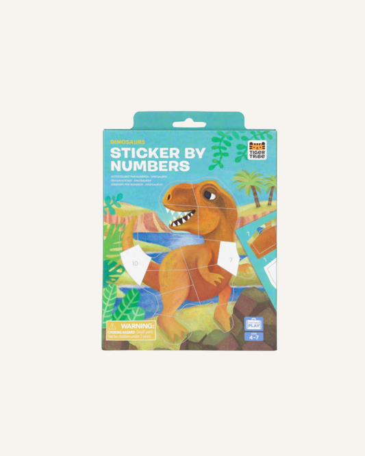 TIGERTRIBE STICKER BY NUMBERS - DINOSAURS