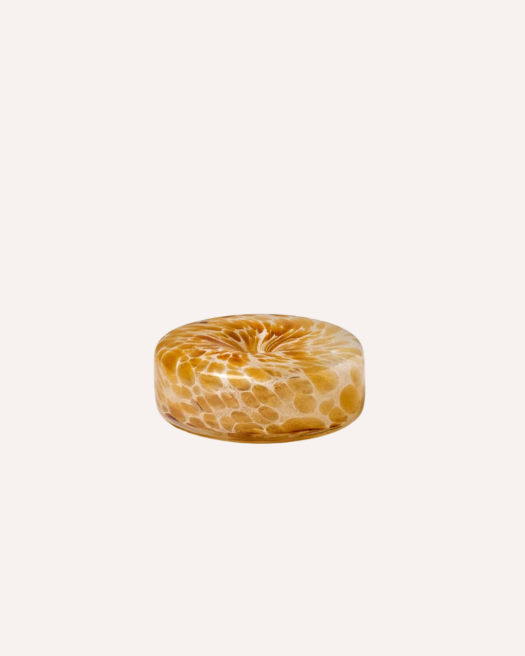 GENTLE HABITS - GLASS MARBLE HOLDER - BROWN
