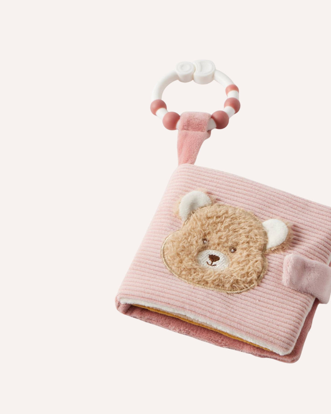JIGGLE & GIGGLE - TEDDY BEAR ACTIVITY FABRIC BOOK – PINK