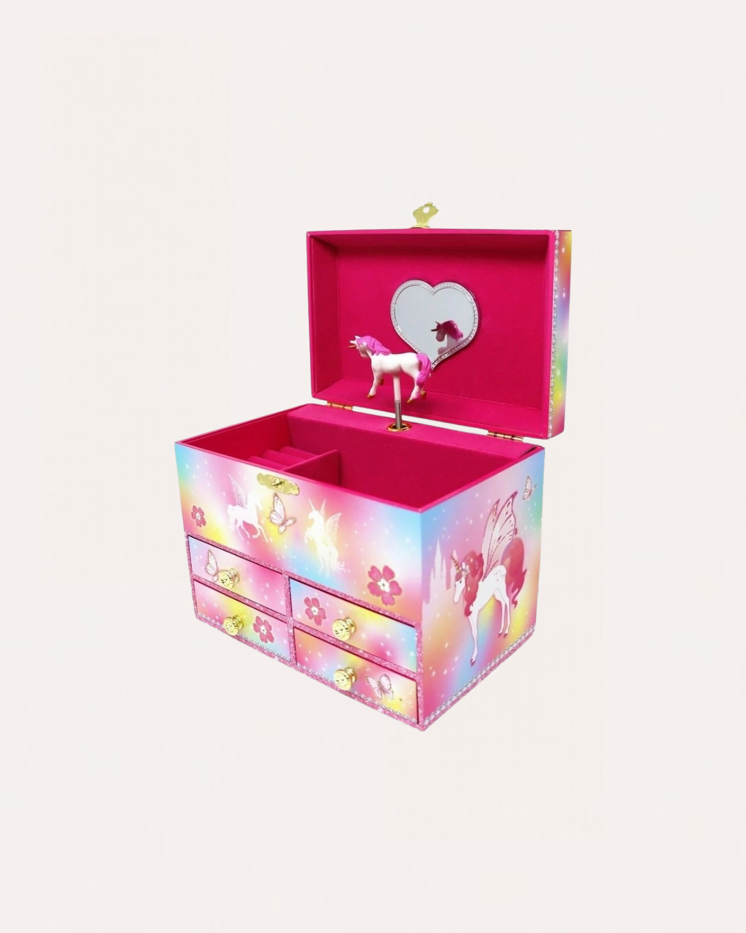 PINK POPPY - MUSICAL JEWELLERY BOX - MEDIUM - DREAMLAND UNICORN