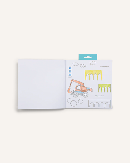 FLOSS & ROCK - MY STICKER & COLOURING BOOK - CONSTRUCTION