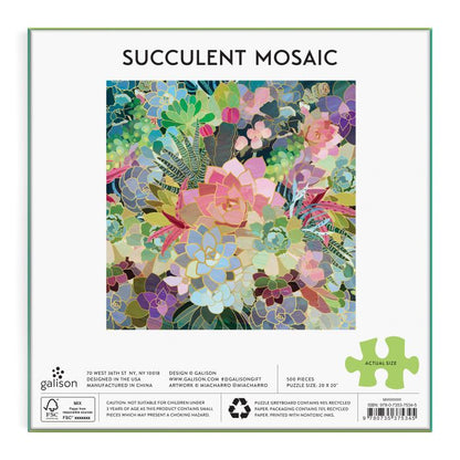 GALISON PUZZLE - SUCCULENT MOSAIC