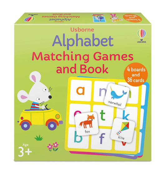USBORNE ALPHABET MATCHING GAMES & BOOK