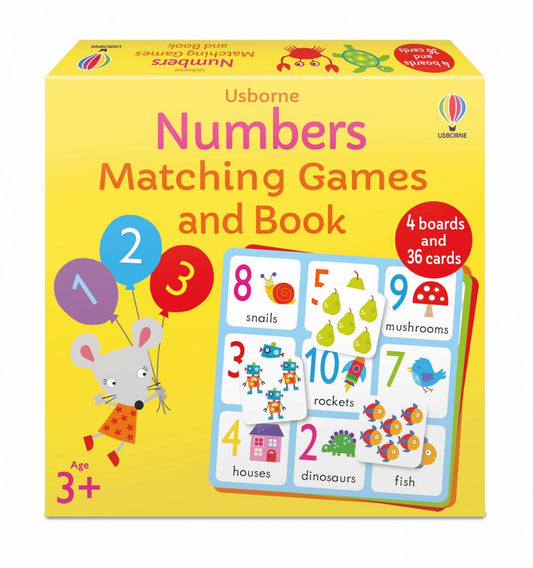 USBORNE NUMBERS MATCHING GAMES & BOOK