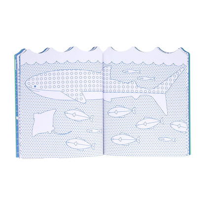 PETIT COLLAGE COLOURING BOOK & STICKERS - OCEAN
