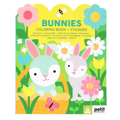 PETIT COLLAGE - BUNNIES COLORING BOOK & STICKERS