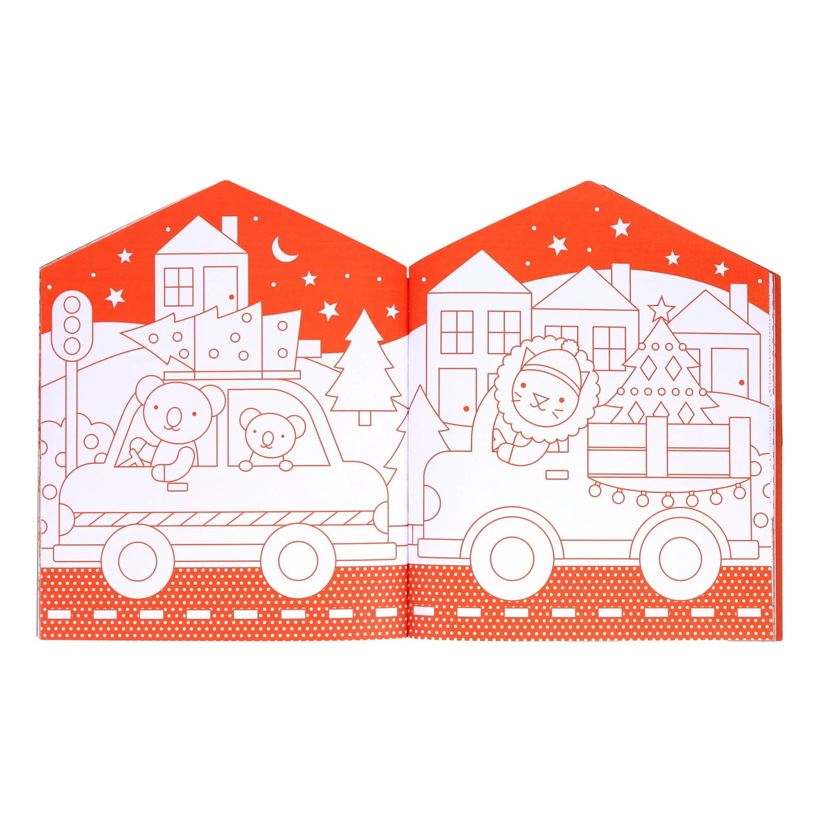 PETIT COLLAGE - COLOURING AND STICKER BOOK - CHRISTMAS
