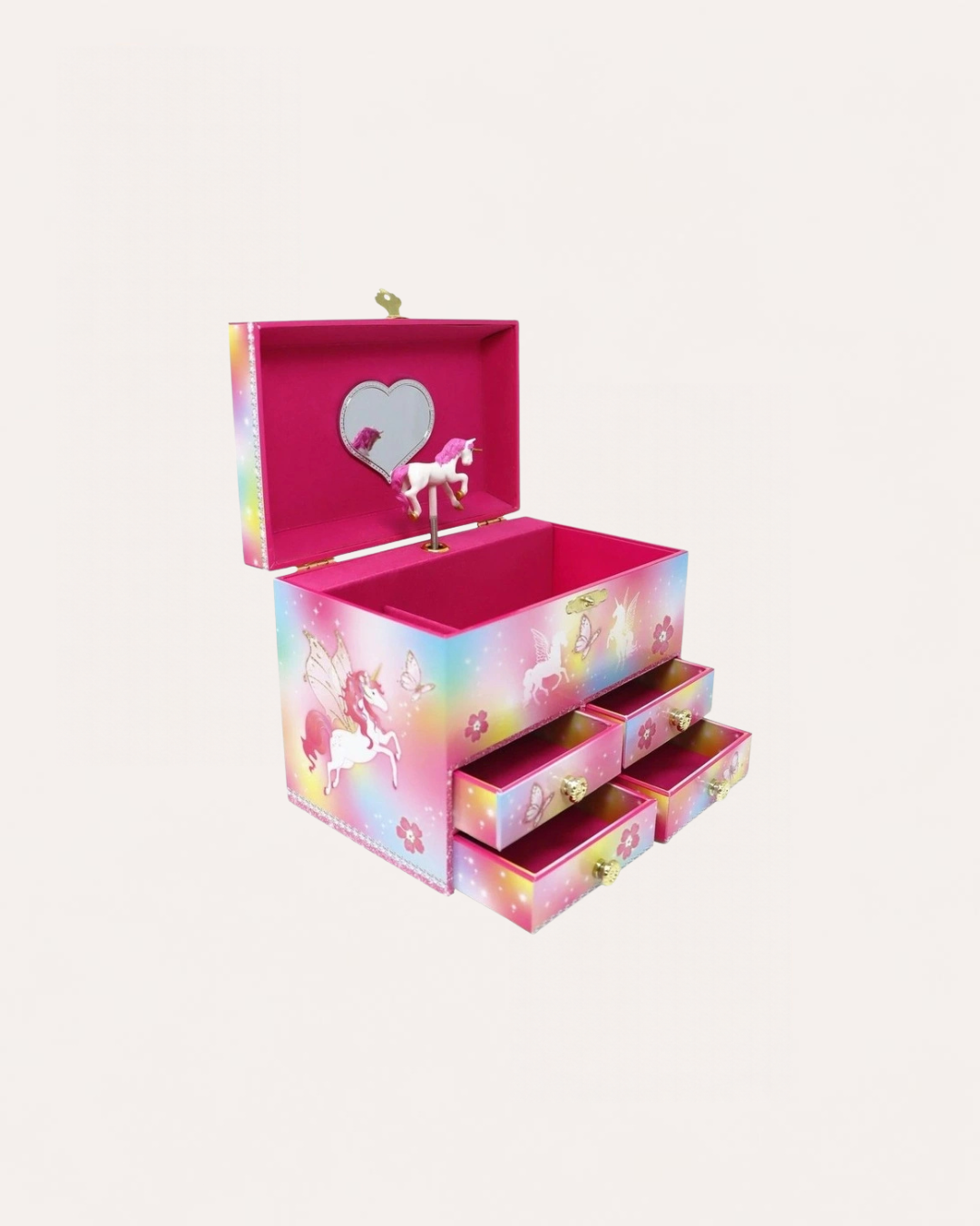 PINK POPPY - MUSICAL JEWELLERY BOX - MEDIUM - DREAMLAND UNICORN