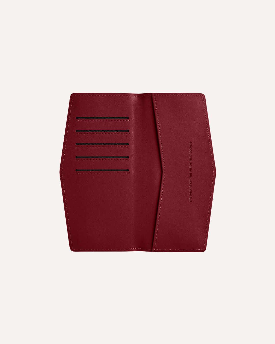 FOX AND LEO SWALLET - BURGUNDY