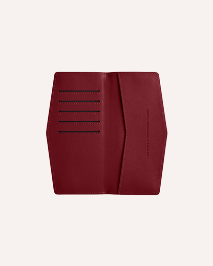 FOX AND LEO SWALLET - BURGUNDY