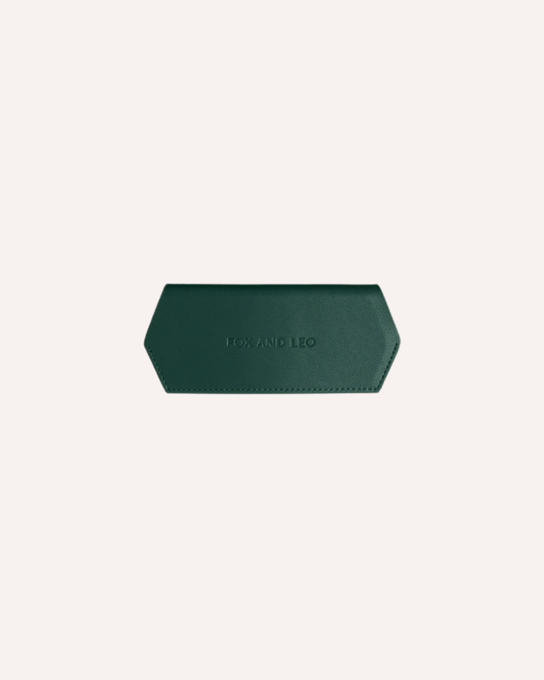 FOX AND LEO GLASSES CASE - FORREST GREEN