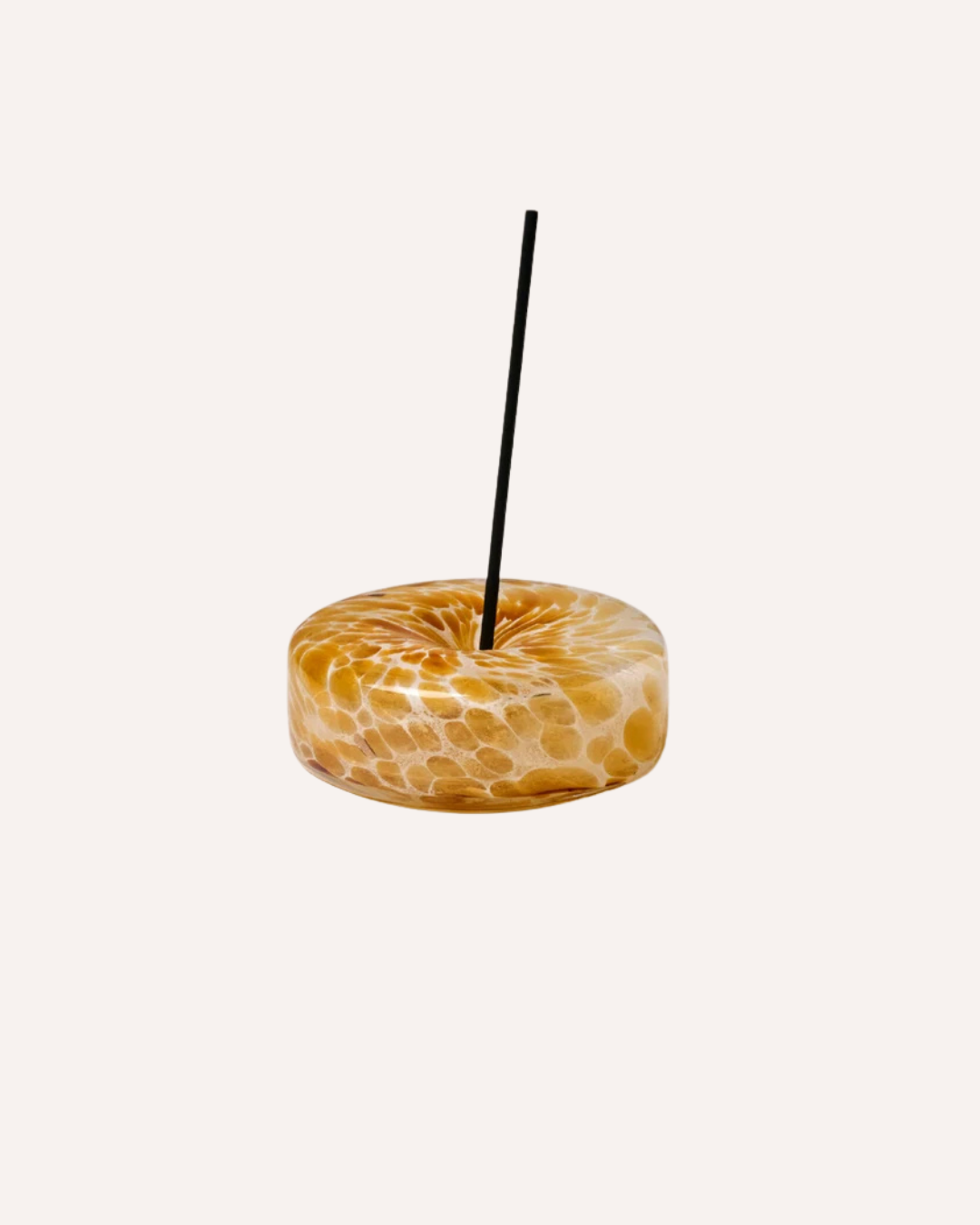 GENTLE HABITS - GLASS MARBLE HOLDER - BROWN