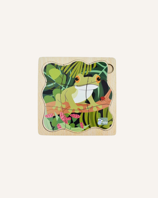 KOALA DREAM - LIFE CYCLE LAYERED PUZZLE - GREEN TREE FROG
