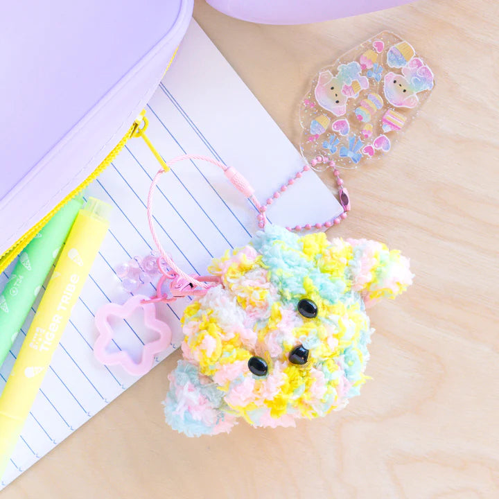 TIGER TRIBE - BAG CHARM KIT - FLUFFY DOG