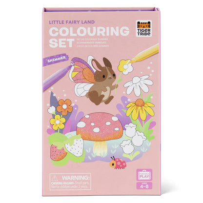 TIGERTRIBE -  SHIMMER COLOURING SET - LITTLE FAIRY LAND