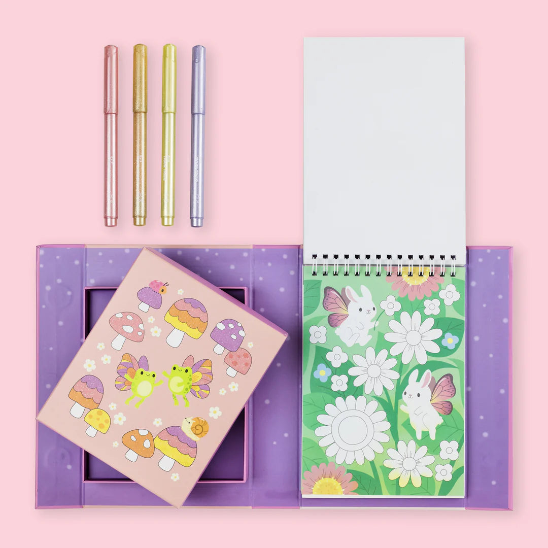 TIGERTRIBE -  SHIMMER COLOURING SET - LITTLE FAIRY LAND