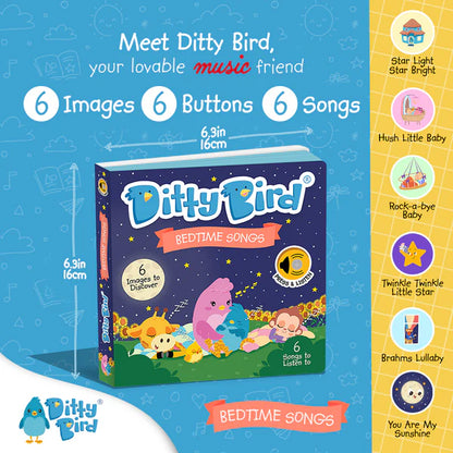 DITTY BIRD - RECHARGEABLE BOOK - BEDTIME SONGS