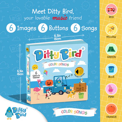 DITTY BIRD - RECHARGEABLE BOOK - COLOUR SONGS