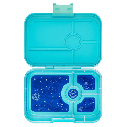 YUMBOX TAPAS - 4 COMPARTMENT - ANTIBES BLUE ZODIAC TRAY