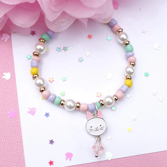 LAUREN HINKLEY EASTER - TEA PARTY BUNNY ELASTIC BRACELET