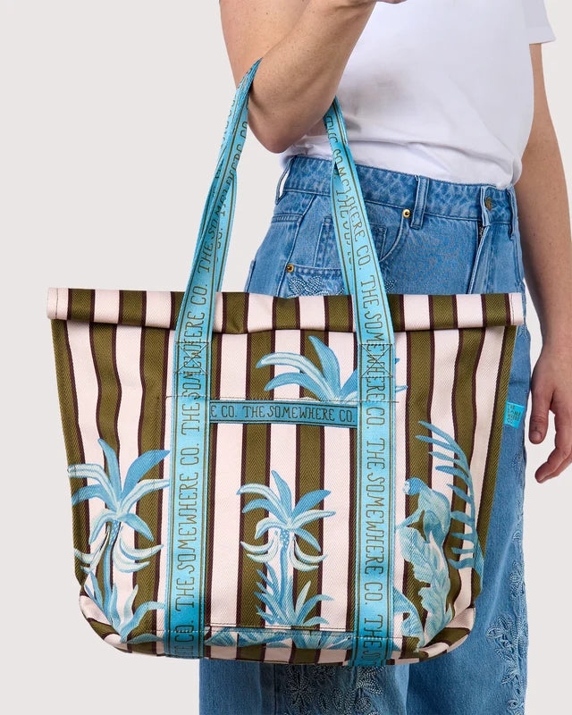 THE SOMEWHERE CO - BEACH BAG - TROPICALIA