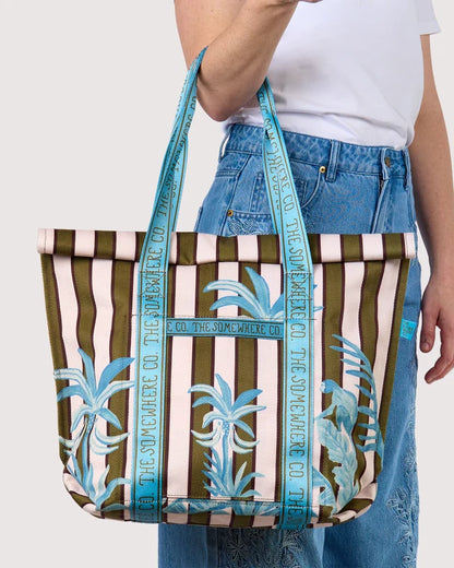 THE SOMEWHERE CO - BEACH BAG - TROPICALIA