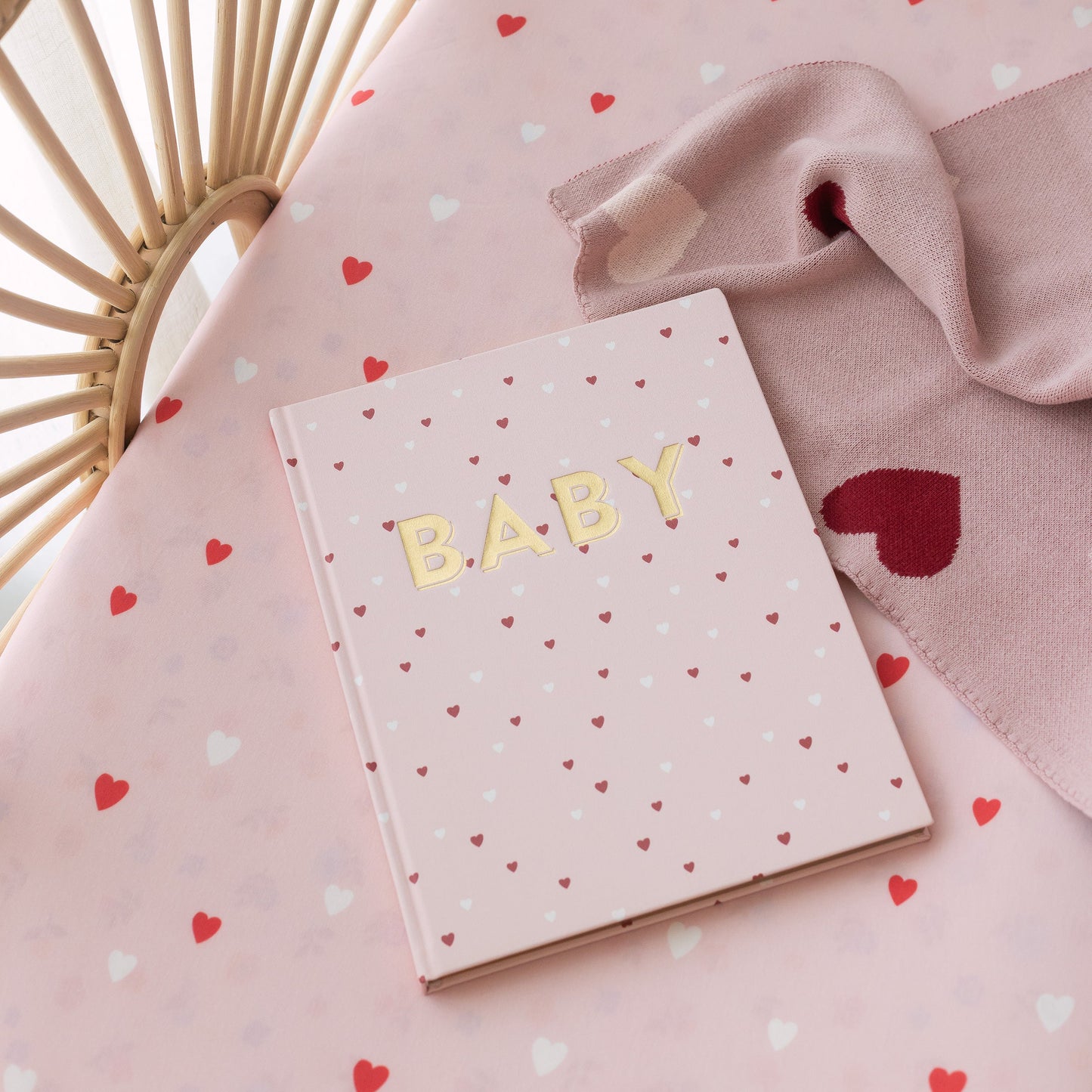 FOX & FALLOW BABY BOOK - LITTLE HEARTS