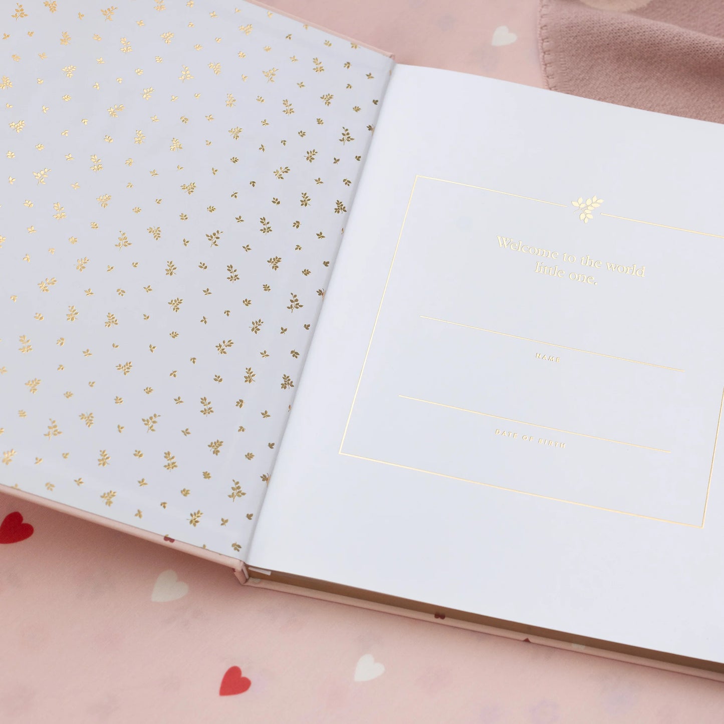 FOX & FALLOW BABY BOOK - LITTLE HEARTS
