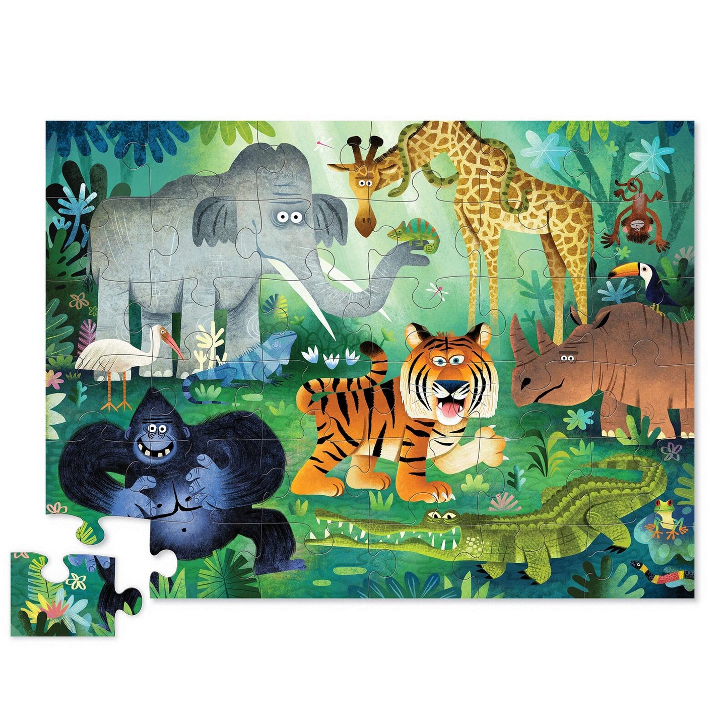 CROCODILE CREEK - CLASSIC FLOOR PUZZLE - 36 PIECE - WILD KINGDOM