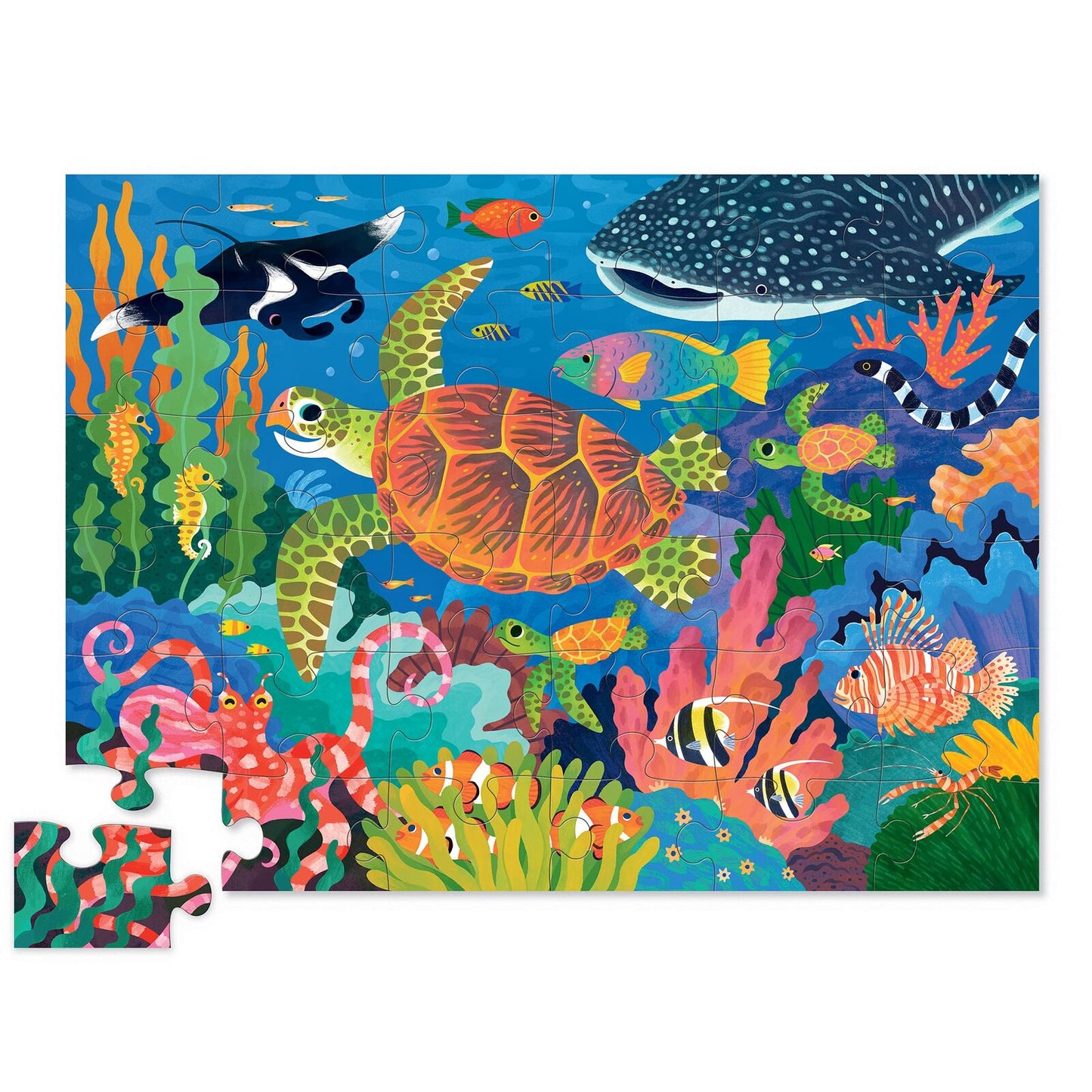 CROCODILE CREEK - CLASSIC FLOOR PUZZLE - 36 PIECE - SEA TURTLE