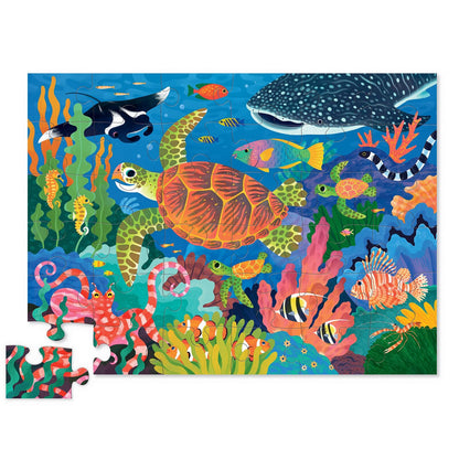 CROCODILE CREEK - CLASSIC FLOOR PUZZLE - 36 PIECE - SEA TURTLE