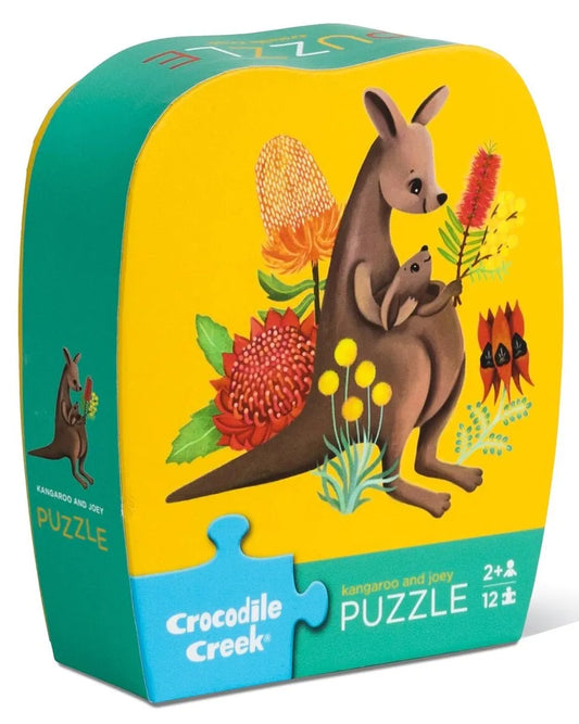 CROCODILE CREEK PUZZLE - KANGAROO & JOEY - 12 PIECE