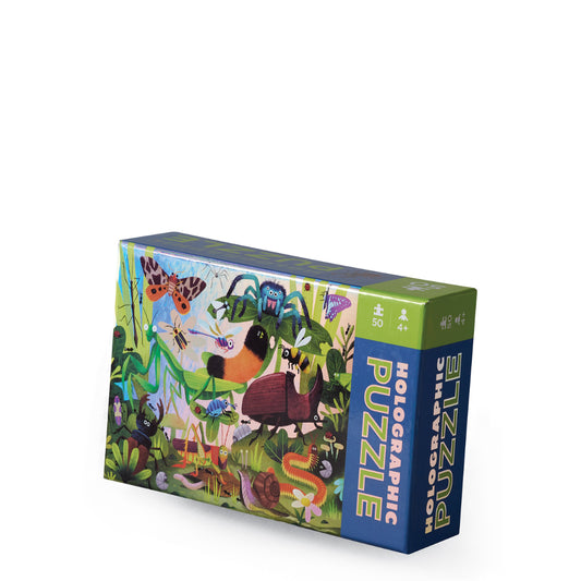 CROCODILE CREEK - HOLOGRAPHIC PUZZLE - BACKYARDE BUGS 50 PIECE