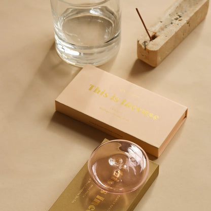 GENTLE HABITS - GLASS VESSEL INCENSE - PINK