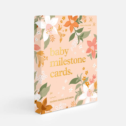 FOX & FALLOW MILESTONE CARDS - FLORAL