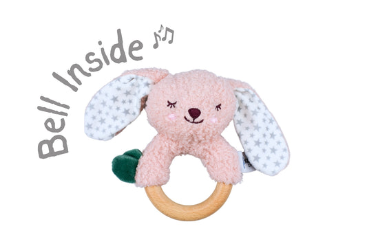 KOALA DREAM SNUGGLE BUDDY - BERRY BUNNY RATTLE RING