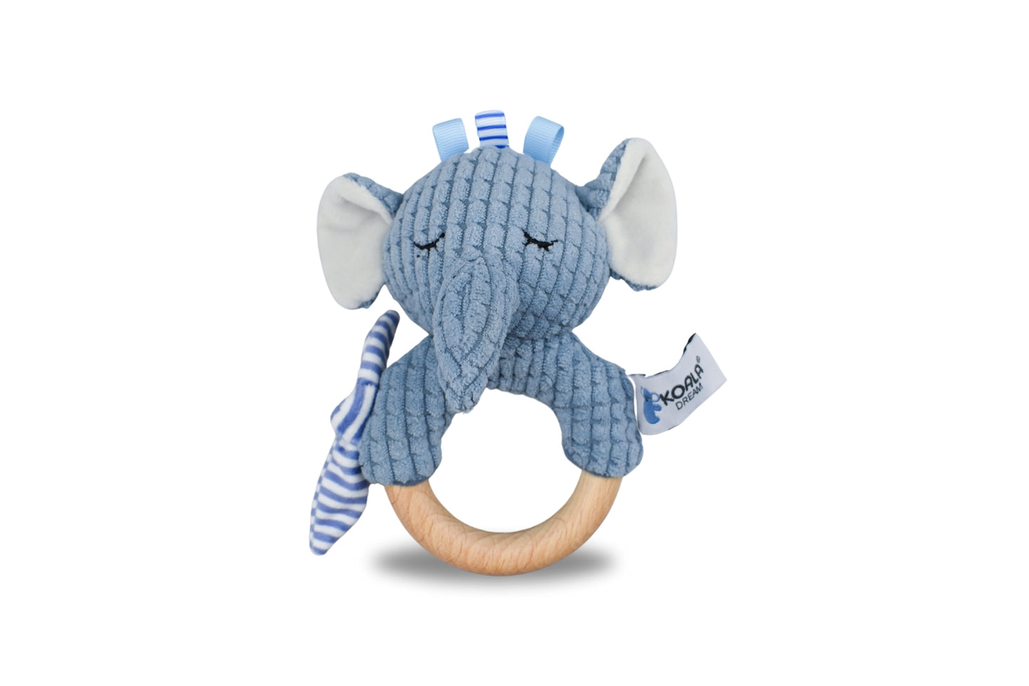 KOALA DREAM SNUGGLE BUDDY - TRUNKS ELEPHANT RATTLE RING