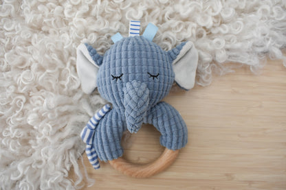 KOALA DREAM SNUGGLE BUDDY - TRUNKS ELEPHANT RATTLE RING