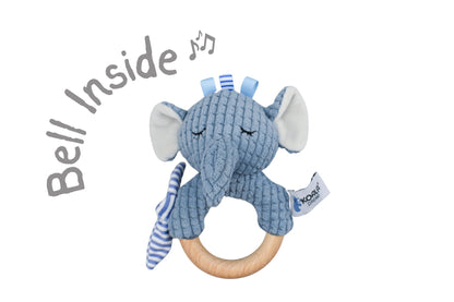 KOALA DREAM SNUGGLE BUDDY - TRUNKS ELEPHANT RATTLE RING