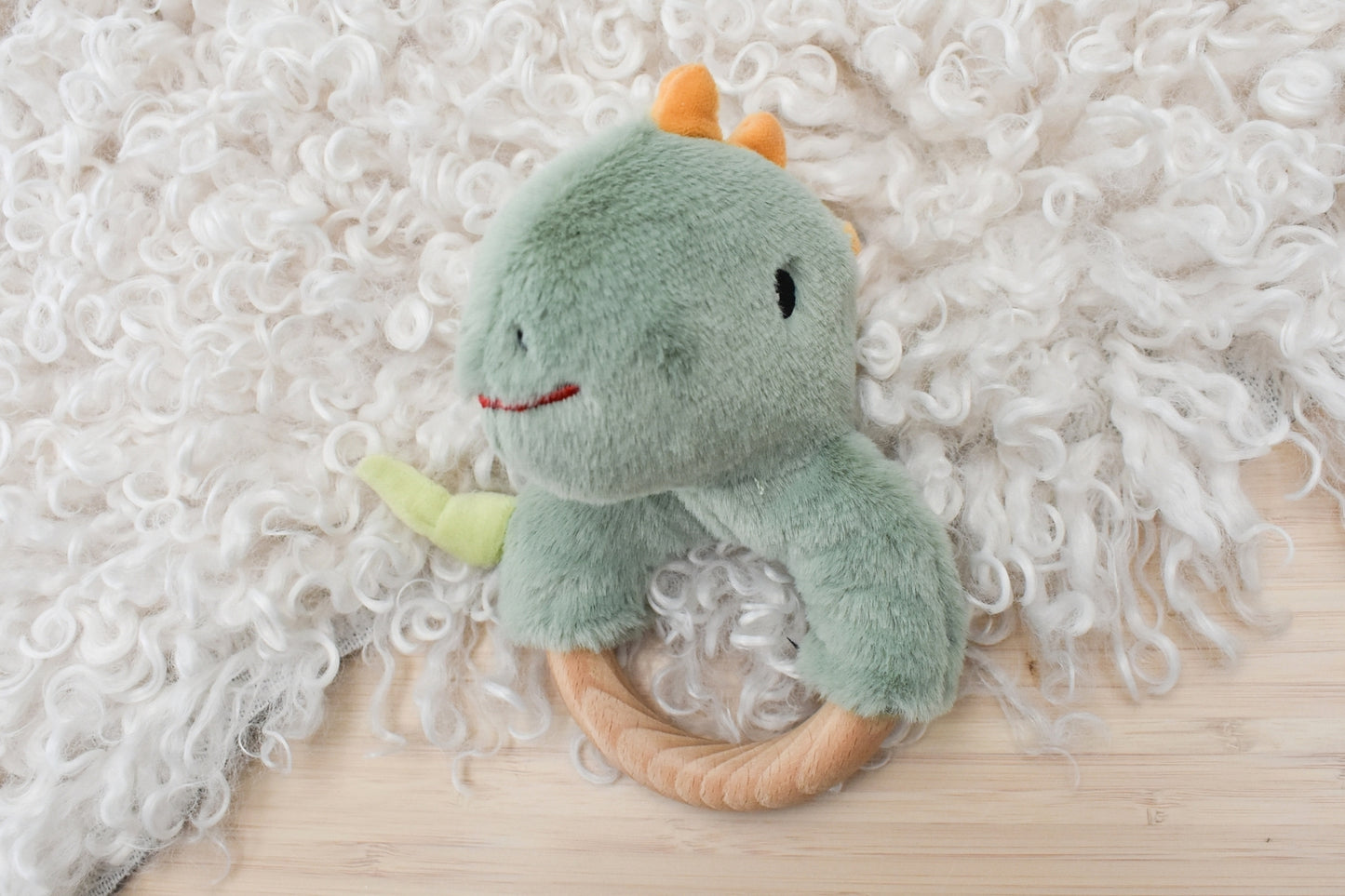 KOALA DREAM SNUGGLE BUDDY - MINTY DINO RATTLE RING