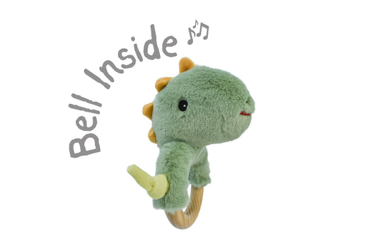 KOALA DREAM SNUGGLE BUDDY - MINTY DINO RATTLE RING