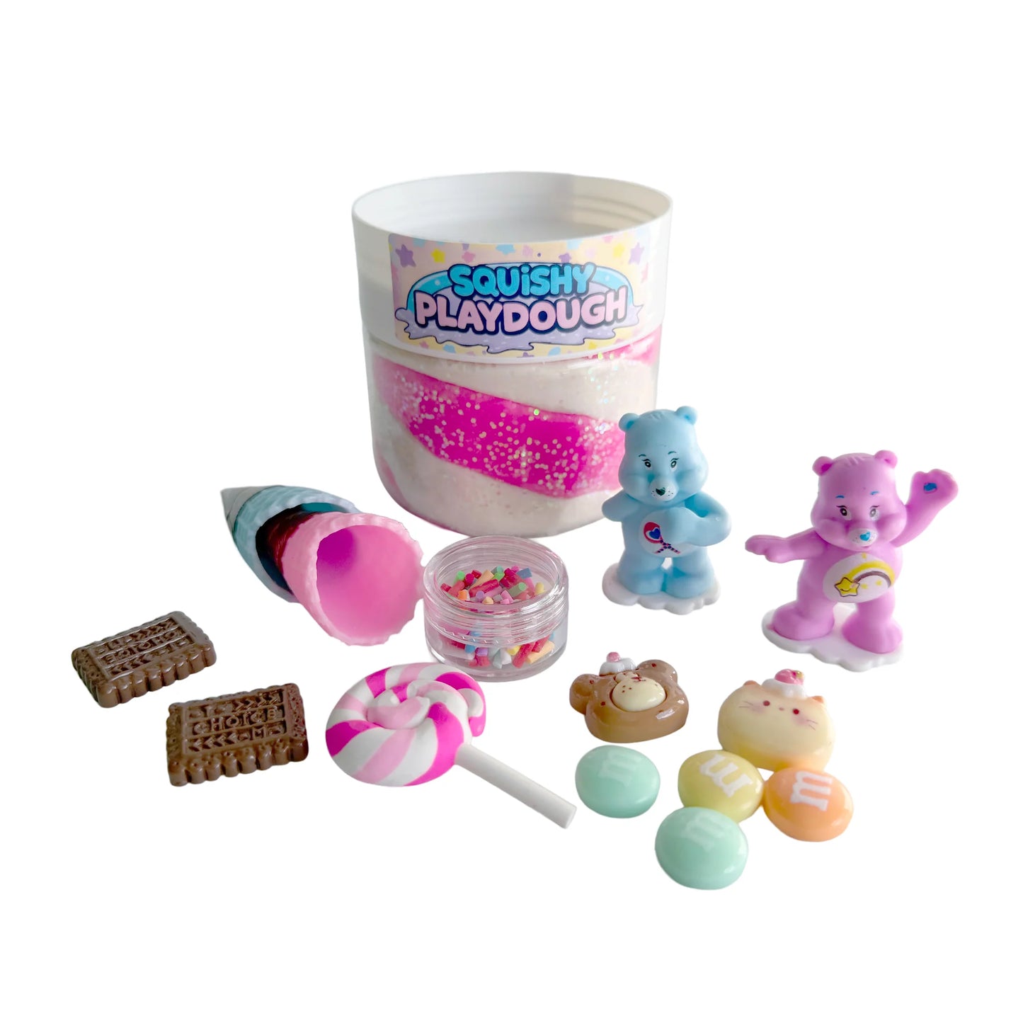 SQUISHY PLAYDOUGH - CARE BEARS
