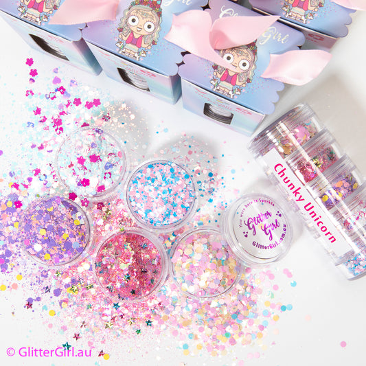 GLITTER GIRL - GLITTER COLLECTION  - CHUNKY UNICORN COLLECTION