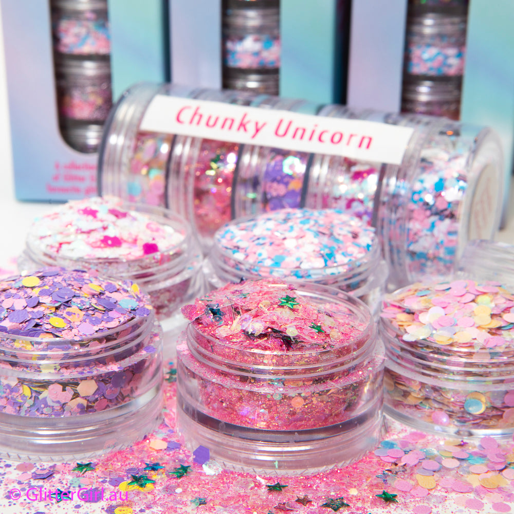 GLITTER GIRL - GLITTER COLLECTION  - CHUNKY UNICORN COLLECTION