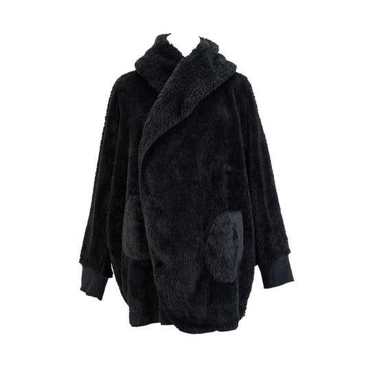 ANNABEL TRENDS COSY LUXE CARDI ROBE - BLACK