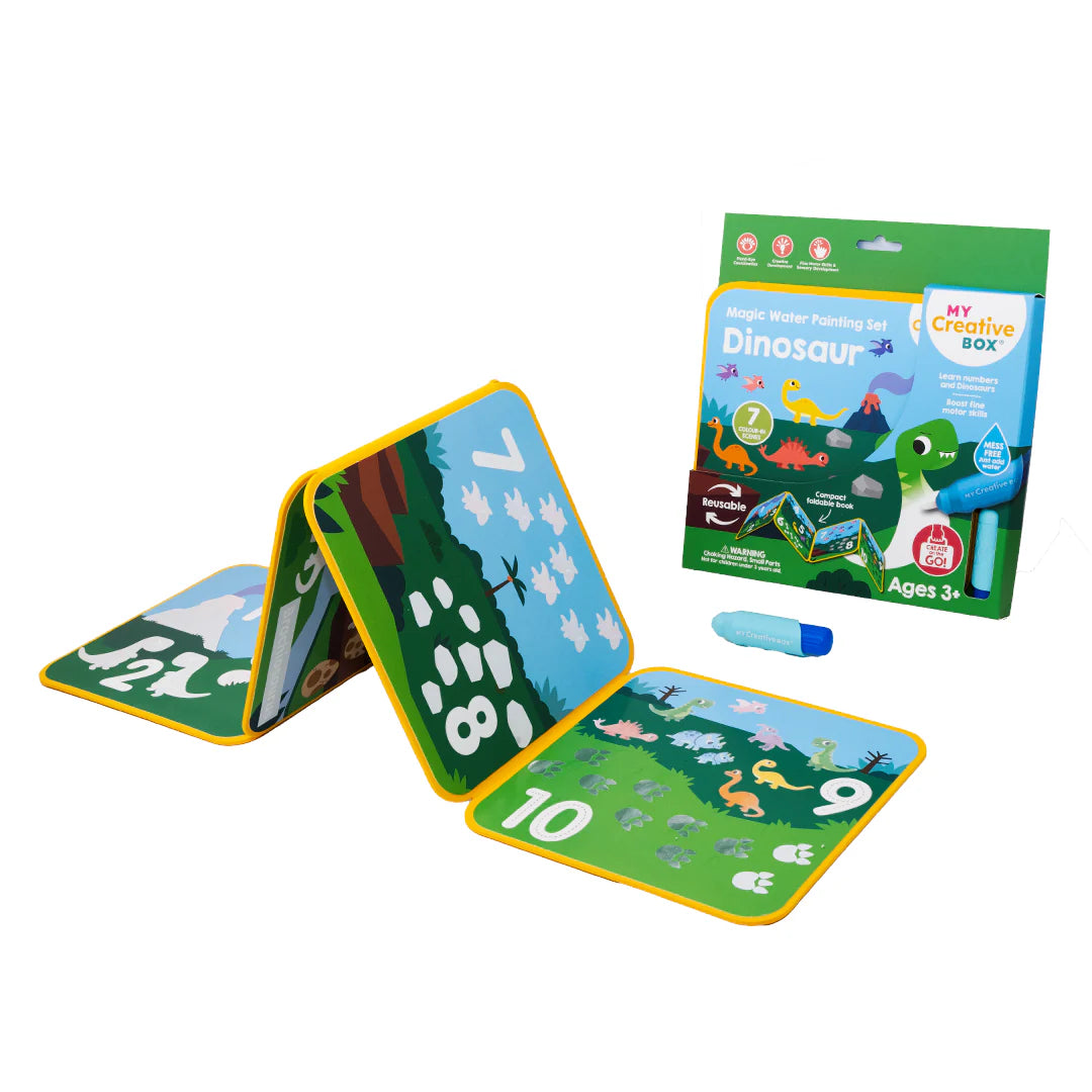 MY CREATIVE BOX - MAGIC WATER PAINTING SET - DINOSAUR