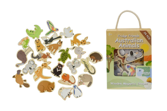 KOALA DREAM WOODEN MAGNETIC SHAPES - AUSTRALIAN ANIMALS
